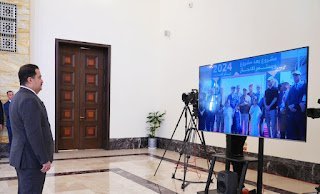 رئيس مجلس الوزراء يفتتح عبر دائرة تلفزيونية ثلاثة مشاريع في بغداد